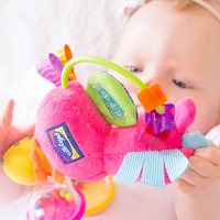 PLAYGRO ДРЪНКАЛКА КОНЧЕ ХОП ТРОП РОЗОВ ЦВЯТ 3М+