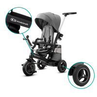  Триколка KinderKraft EASYTWIST, Сива 