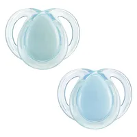 Tommee Tippee Ортодонтични Залъгалки Night Time 0-6М+ 2 Броя Сини и Светещи Дръжки