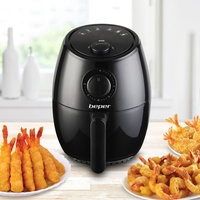  Фритюрник Beper Air Fryer 2 л, черен 
