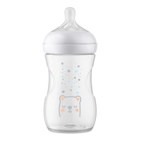 Philips AVENT SCY673/82 Natural Response Шише за Хранене с клапа AirFree 260 мл с Биберон без Протичане Поток 3 с картинки Звезди и Мече