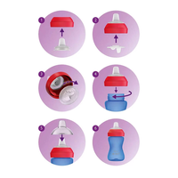 PHILIPS AVENT ЧАША С ТВЪРД НАКРАЙНИК 9м+ 300мл. СИНЯ SCF802/01