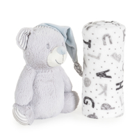 Cangaroo Одеало 90/75 с Играчка Elephant Blue 109598