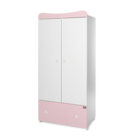 ГАРДЕРОБ EXCLUSIVE БЯЛО/ORCHID PINK
