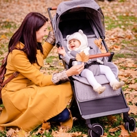  Бебешка количка Buba Primavera, Сива 