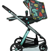 Комплект количка Cosatto Giggle 3 Hare wood 5в1, i-Size база и чувалче за крака
