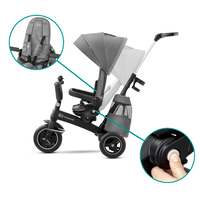 Триколка KinderKraft EASYTWIST, Сива 