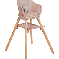 KikkaBoo Стол за Хранене 6в1 Woody Pink 2024