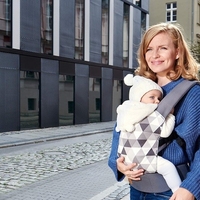  Ергономична раница за бебе KinderKraft NINO, Сиво 