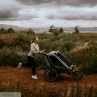ABC Design Детска Количка за Колело Bicycle Trailer Tour Ink with 2 Comfort Seats & Air Wheels