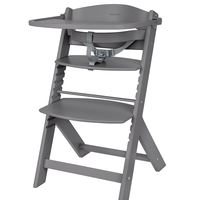 KikkaBoo Дървен Стол за Храненe Nordy Dark Grey