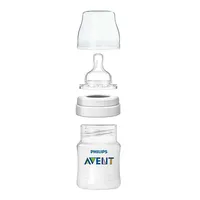 Philips AVENT SCY100/2 Комплект от 2 Броя Шишета 125мл с Биберон със сила на Потока 1 от 0м+