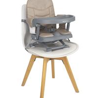 KikkaBoo Седалка за Хранене Повдигаща Pappo Beige 2025