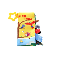 KikkaBoo Образувателна Текстилна Книжка с Чесалка Bird Tails