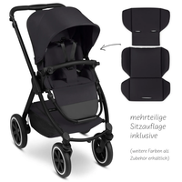 ABC Design Samba 2 Coal Комбинирана Детска Количка 2 в 1