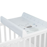 KikkaBoo Твърда PVC Подложка за Повиване 80х50см Stripy Friends