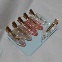 CUSTOM PUFF ROSE HAIR PINS