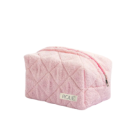 SMALL PEACH FUZZ TOWEL TOILETRY BAG