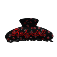 CUSTOM VELVET RASPBERRY LARGE CLIP