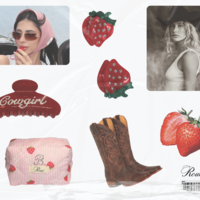 STRAWBERRY RODEO GIRLS 3D STICKER SET