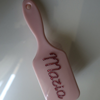 SMALL CUSTOM CRÉME de FRAISES HAIR BRUSH
