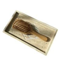 BIG CUSTOM VANITY HAIR BRUSH in AQUAMARINE