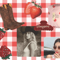 STRAWBERRY RODEO GIRLS 3D STICKER SET