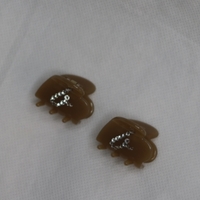 CUSTOM HEART MIDI CLIP SET IN SOFT BROWN