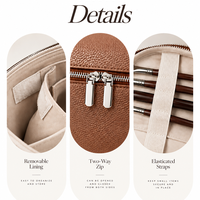 CUSTOM LARGE LE NÉCESSAIRE TOILETRY BAG IN TAWNY
