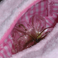 SMALL PEACH FUZZ TOWEL TOILETRY BAG