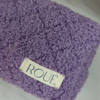 SMALL MISS LAVENDER TERRY TOILETRY BAG