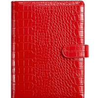 CUSTOM CROCO LEATHER PLANNER IN THE LEXINGTON RED