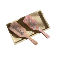 BIG CUSTOM VANITY HAIR BRUSH in AQUAMARINE