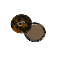 CUSTOM PОCKET MIRROR IN BURNED COCO