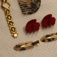 CUSTOM HEART MIDI CLIP SET IN BARRETTE