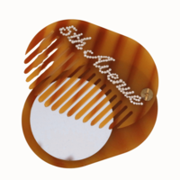CUSTOM POCKET MIRROR & COMB IN 5th AVENUE