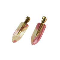 CUSTOM PINK CUSTARD HAIR PINS