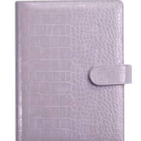 CUSTOM CROCO LEATHER PLANNER IN THE LEXINGTON LAVENDER GELATO