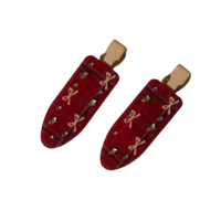 CUSTOM FIRESIDE PLAID HAIR PINS