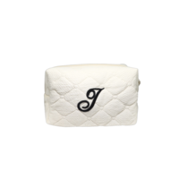 CUSTOM SMALL MONOGRAM ÉCRU TOILETRY BAG