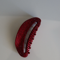 LIMITED CRYSTAL EMBELLISHED RUBY RED CLIP