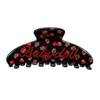 CUSTOM VELVET RASPBERRY LARGE CLIP