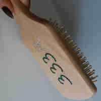 BIG CUSTOM CINNAMON HONEY HAIR BRUSH