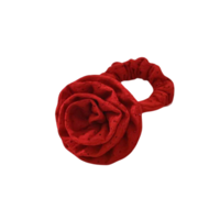 Rosette Scrunchie in CHERRY KISS