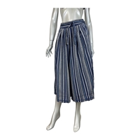 Vintage Kenzo Paris Culottes панталон с висока талия и райета (FR40)