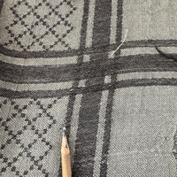 Gucci Fox Fur Wool Silk Scarf stole poncho GG monogram 124x130