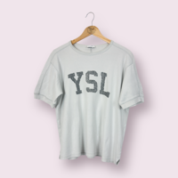 Saint Laurent Off-White Vintage Logo T-Shirt (L)