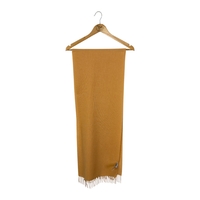 Uniqlo кашмирен шал с ресни 38х180