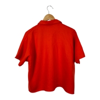 Cos Short-sleeved Linen Shirt - orange (M/L)