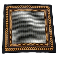 No brand копринен принт шал 86x86